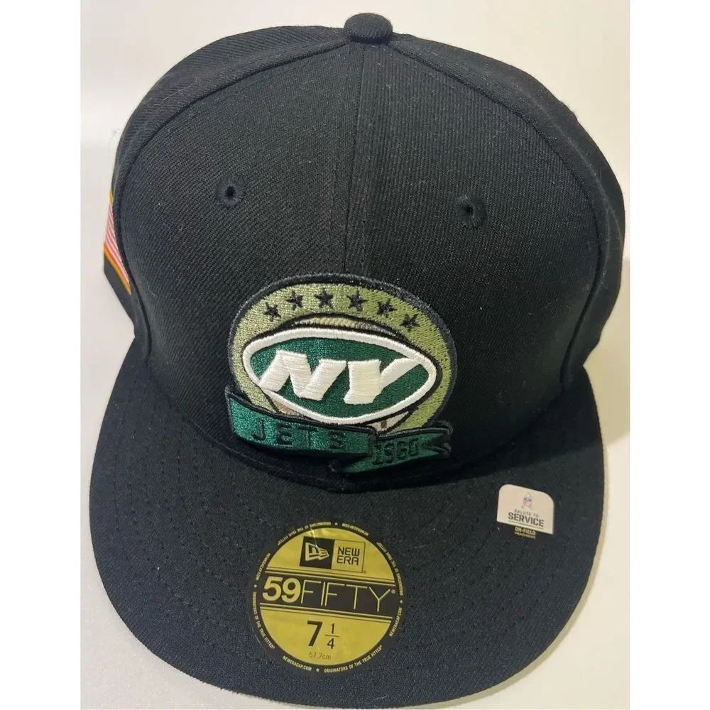 NY Jets fitted service hat